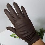 Vintage Fownes Nylo Women's Brown Gloves Photo 0