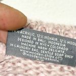 Wooden Ships  Pink Mohair Wool Oversized Scoopneck Sweater Size Small Photo 3