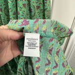 Sundance  Mystical Mosaics Green Boho Tiered Ruffle Cotton Maxi Dress Size Medium Photo 5