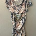 Ripe a pea in the pod maternity floral off the shoulder dress size medium White Photo 2