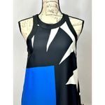 365 Art Marella Marea Abstract Print Sleeveless Dress Blue Black 4 Photo 4