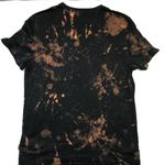 Calvin Klein Bleach Dye Crewneck Tee Women's Medium Pima Cotton Short Sleeves Photo 4