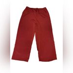 French Laundry French‎ Laundry Womens Size Large Dress Pants Drawstring Pockets Wide Leg Red Photo 3