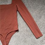 Babaton  Original Contour Squareneck Long Sleeve Bodysuit in Chocolate Opal Sz M Photo 12