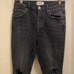 AGOLDE  Black Distressed Nico High Rise Slim Fit Jeans Size 27 Photo 2