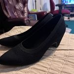 Eileen Fisher Black Knit Mesh Pointed Toe Flats Comfort Professional Shoes Photo 7