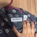 Summa‎ Silk women gray Patterned Shirt button down size XL Blue Photo 1