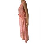 Versona  Pink Cottagecore Romantic Boho Ethereal Floral Empire Waist Hi Low Dress Photo 3