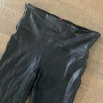 Spanx black faux vegan leather high waisted leggings Photo 4