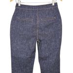 Pearl by Lela Rose Stretch Denim Deedie Dark Straight Leg Pants Women Size 4 Blue Photo 7