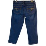 Jordache  Skinny Capri‎ Jeans Women's Dark Wash Denim Casual Everyday Size 8 EUC Photo 1