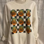 St Patrick Day Checker Pattern Sweatshirt White Size XL Photo 0