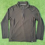 Patagonia  Women’s Merino Baselayer Black Half-Zip Pullover, size Large Photo 0