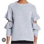 Endless Rose  Gray Crew Neck Sweater with Cut Out Sleeves NWT Photo 7