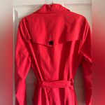 Lands' End Lands’ End Women’s Crimson Dawn Cotton‎ Blend Harbour Trench Coat Size Large Photo 12
