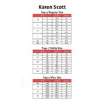 Karen Scott  size 16 (0X) navy with gold elephants tee Photo 2