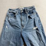 Abercrombie & Fitch  The Ankle Straight Ultra High Rise Distressed Size 26 EUC Photo 2