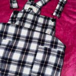 TGLA overall plaid dress size large Black Photo 0