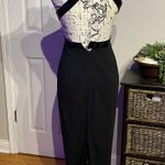 NAHNAH Collection Vintage Crisscross Wide Straps Cutouts Black Size 4 Photo 0