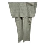 Sincerely Jules Olive Green Flare Leg Lounge Knit Sweater Set Short Sleeve XS Photo 2
