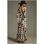 Anthropologie  x The Wolf Gang Santa Elena Maxi XXL Slim Bell Sleeve Dress Linen Photo 5