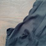 Lulus EUC High Neck Scallop Satin Mini Dress (Little Black Dress) | Size: XS Photo 6