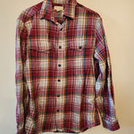 Sonoma  plaid long sleeve button down shirt Size womens medium Photo 0
