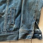 Forever 21 XXI Premium denim Gothic Distressed Studded Denim Jacket Sz S Skater Photo 8