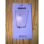 Claire’s Aquarius earring and necklace lots Gold Photo 2