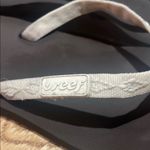 REEF Brown and Cream Sandals with Textured Sole Photo 1