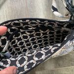 Vera Bradley Retired Camillia Saddle Crossbody Bag Purse Black Grey Floral Photo 4