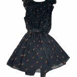 Wildfox new Couture ꕥ Dolly Ruffled Mini Dress ꕥ Black Red Rose Print ꕥ Medium Photo 3