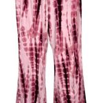 Shosho pink tie dye flare pants Pink Size L Photo 0