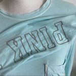 PINK - Victoria's Secret PINK VS • Baby Blue Long Sleeve Crew Neck Tee Photo 3