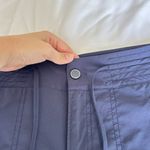 Athleta  Swim Womens 8 Shorts Drawstring Button Navy Blue Pockets Summer Beach Photo 1