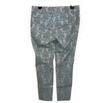 ANTHROPOLOGIE CARTONNIER Blue/Gray Damask Jacquard Charlie Ankle Pant NWOT 4 Blue Photo 3