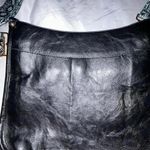 UNBRANDED BLACK CROSSBODY PURSE ADJUSTABLE BLACK WHITE GREEN SNAKESKIN … Photo 2