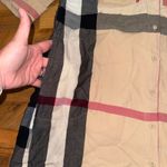 VICI  Plaid Button Down Shirt Dress Casual Long Sleeve Beige Women Large Red Photo 1