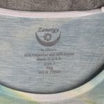 Chico's Shirt Womens Large Blue Green Brushstroke Studs Versatile Casual Colorful Photo 6