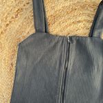 Aerie  Women’s Sz Medium Ribbed Crop Top Zip Tank Top Photo 1