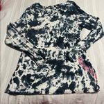 Style & Co . Blue Tie-Dye Top Photo 2