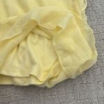 VERO MODA NWT NEW Marie Ruffle Dress in Mellow Yellow rosette appliqué plunge Photo 7
