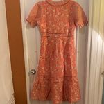 Maisie Chic Pink Floral Midi Skirt Size M Photo 7