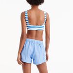 J.Crew $70 NWT! Linen Shorts With Side Tie-Misty Blue Photo 1