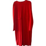 Torrid  Shirred Red Surplice Midi Dress Long Sleeve Size‎ 2X Photo 2