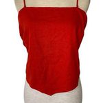 A New Day NEW Bandana Tie Back Tank Top Red Size 1X Adjustable Spaghetti Strap Photo 0
