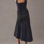 Anthropologie The Ariana Square-Neck Asymmetrical Ruffle-Hem Dress Photo 2
