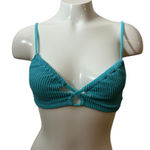 Aerie  Blue Ribbed Bikini Top Photo 0