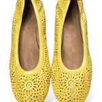 Vionic Robyn Perforated Yellow Leather Flats Casual Slip On Shoe ballet flat Photo 0