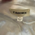 L'Agence L’AGENCE Kiera Ladder White Button Down Boho Top Photo 3